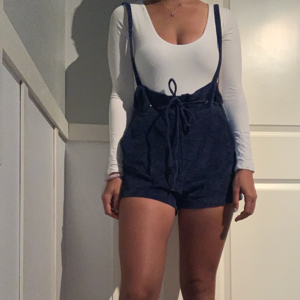 Navy Romper/Overalls
